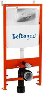 Инсталляция для подвесного унитаза Set 3 в 1 BelBagno BB026/BB081CR с кнопкой хром глянцевый Инсталляция для подвесного унитаза Set 3 в 1 BelBagno BB026/BB081CR с кнопкой хром глянцевый, 1