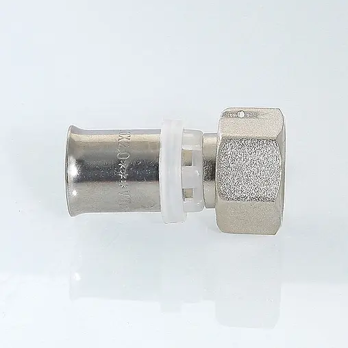 Муфта пресс с накидной гайкой 16мм x ½"нг Valtec VTm.222.N.001604 Муфта пресс с накидной гайкой 16мм x ½"нг Valtec VTm.222.N.001604