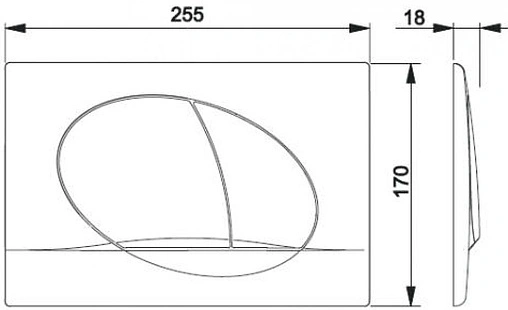 Клавиша смыва для унитаза Roca Active 42B 8901140B0 белый глянцевый