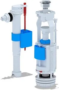 Комплект арматуры для бачка двухрежимный ½&quot; пластик боковой Ани Пласт WC9010C, 1