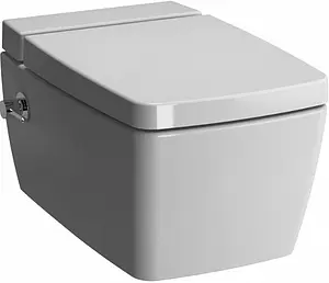 Унитаз подвесной безободковый с функцией биде, встроенным смесителем и емкостью для чистящей жидкости VitrA Metropole Rim-Ex белый 7672B003-1687, 1