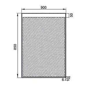 Зеркало с подсветкой Aquanet Палермо 9085 00196644, 2