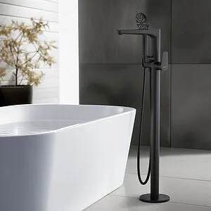 Смеситель для ванны напольный Aquatek Бетта чёрный матовый AQ1145MB Смеситель для ванны напольный Aquatek Бетта чёрный матовый AQ1145MB, 5