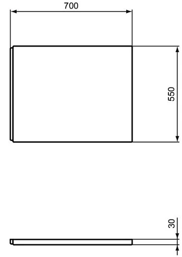 Панель для ванны боковая Ideal Standard i.life 70 белый T478801