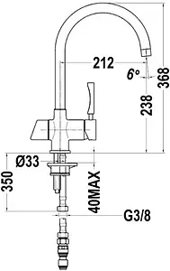 Смеситель для кухни с фильтром Teka OS 201 хром 182010210, 2