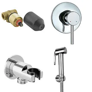 Гигиенический душ со смесителем Jaquar хром FLR-CHR-5229HR566H573, 1