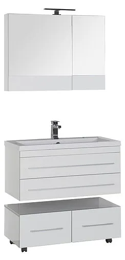 Шкаф-зеркало Aquanet Верона 90 L белый 00172339 Шкаф-зеркало Aquanet Верона 90 L белый 00172339