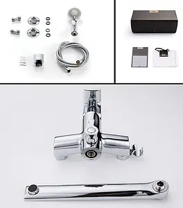 Смеситель для ванны с длинным изливом D&K Rhein Feuerbach хром DA1283301, 4