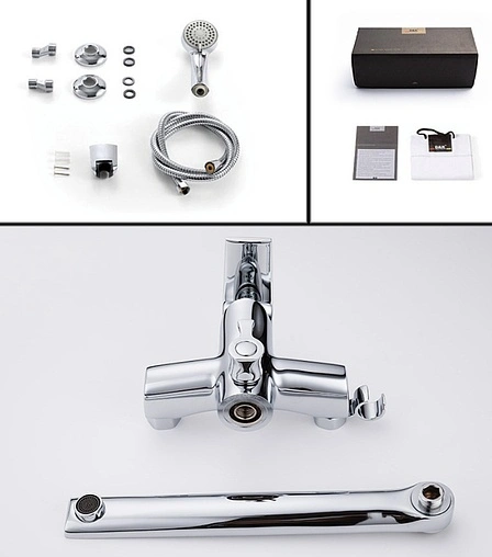 Смеситель для ванны с длинным изливом D&amp;K Rhein Feuerbach хром DA1283301