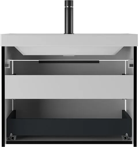 Тумба под умывальник подвесной Домино Bazis 70 чёрный DF2503T