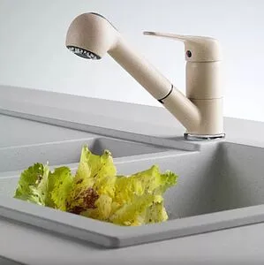 Смеситель для кухни с выдвижным изливом Franke Novara Plus pull-out миндаль 115.0470.666 Смеситель для кухни с выдвижным изливом Franke Novara Plus pull-out миндаль 115.0470.666, 3