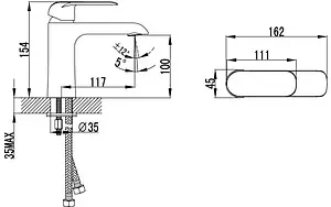 Смеситель для раковины IDDIS Calipso белый/хром CALSB00i01 Смеситель для раковины IDDIS Calipso белый/хром CALSB00i01, 2