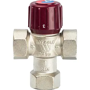 Трехходовой термостатический смесительный клапан 1" +42...+60°С Kvs 2.1 WATTS Aquamix AM62C 10017422 Трехходовой термостатический смесительный клапан 1" +42...+60°С Kvs 2.1 WATTS Aquamix AM62C 10017422, 3