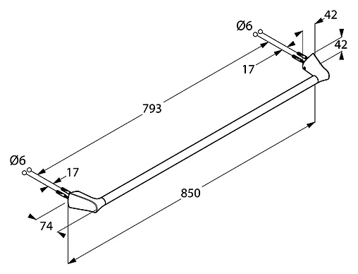 Полотенцедержатель Kludi Ambienta хром 5397905