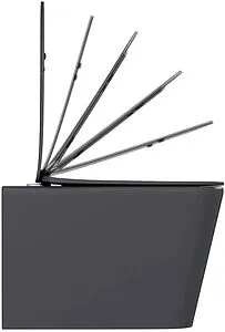 Унитаз подвесной безободковый Hansmann keramik Kvadro Dark Grey темно-серый УНИ0018, 5