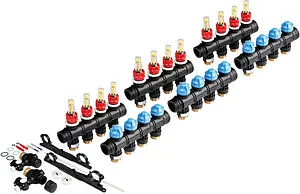 Группа коллекторная с расходомерами 12 отводов 1&quot;нг x ¾&quot;ек TECEfloor SLQ 77390040+77390040+77390040+77390010, 1