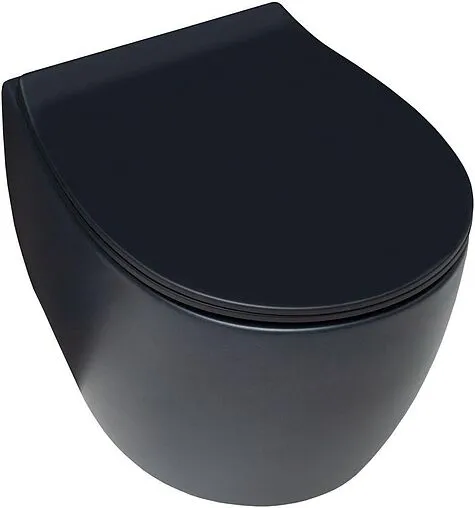 Унитаз подвесной безободковый Allen Brau Fantasy черный матовый 4.11004.31