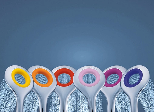 Лейка ручного душа Grohe Rainshower Icon хром/желтый 27446000 Лейка ручного душа Grohe Rainshower Icon хром/желтый 27446000