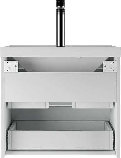 Тумба-умывальник подвесной Айсберг Ева 60 белый DA5914T+4670142930044
