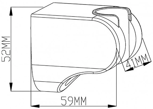 Держатель ручного душа Swedbe Hermes чёрный матовый 5100B
