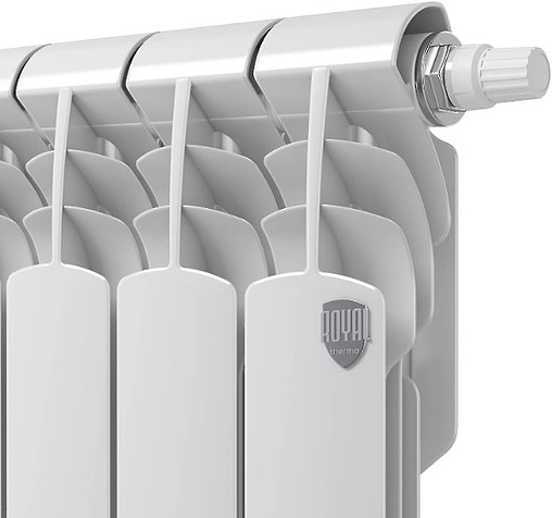 Радиатор биметаллический 10 секций нижнее правое подключение Royal Thermo Vittoria VD 350 Bianco Traffico RTVVDR35010