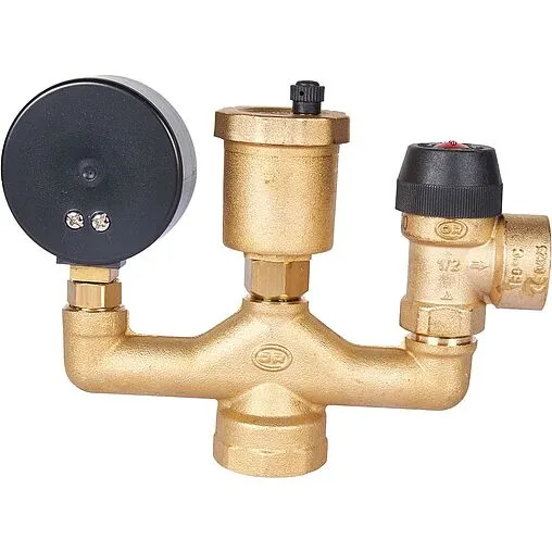 Группа безопасности котла до 50 кВт 1" 3 бар Stout SVS-0040-015025 Группа безопасности котла до 50 кВт 1" 3 бар Stout SVS-0040-015025
