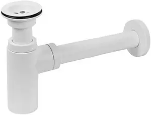 Сифон бутылочный для раковины Wirquin Lineis белый матовый 219343 Сифон бутылочный для раковины Wirquin Lineis белый матовый 219343, 1
