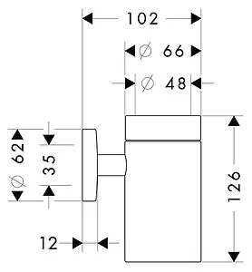 Стакан Hansgrohe Logis хром 40518000 Стакан Hansgrohe Logis хром 40518000, 2