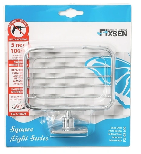 Мыльница Fixsen Square хром FX-93109