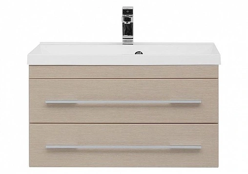 Тумба под умывальник подвесная Aquanet Нота 75 светлый дуб 00171489