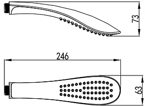 Лейка ручного душа Lemark хром LM8006C Лейка ручного душа Lemark хром LM8006C, 2
