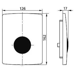 Клавиша смыва для писсуара Sanit 16.072.81..0000 хром глянцевый, 3