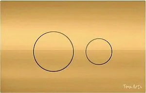 Клавиша смыва для унитаза Toni Arti Baglio TA-0085 золото Клавиша смыва для унитаза Toni Arti Baglio TA-0085 золото, 1