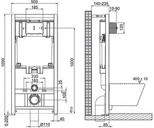 Комплект 5 в 1 BelBagno Uno BB3105CHR/SC/BB002-80/BB014-SR-BIANCO с кнопкой белый глянцевый Комплект 5 в 1 BelBagno Uno BB3105CHR/SC/BB002-80/BB014-SR-BIANCO с кнопкой белый глянцевый, 2