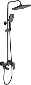 Душевая система со смесителем для ванны Osgard Kalti Black чёрный матовый 63050 Душевая система со смесителем для ванны Osgard Kalti Black чёрный матовый 63050, 1