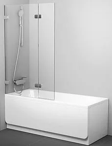 Шторка на ванну 1000мм прозрачное стекло Ravak Brilliant BVS2-100 L 7ULA0A00Z1+D01000A072, 1