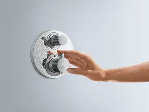 Термостат для 1 потребителя Hansgrohe Ecostat S хром 15757000 Термостат для 1 потребителя Hansgrohe Ecostat S хром 15757000, 3