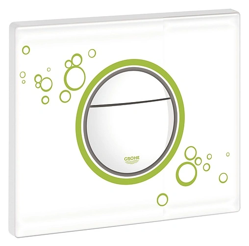 Клавиша смыва для унитаза Grohe Nova Cosmopolitan Print 38847LS0 белый луна