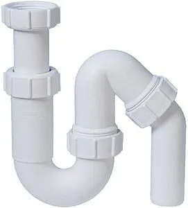 Сифон трубный для раковины Mc Alpine белый MRW5, 1