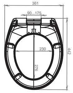 Крышка-сиденье для унитаза с микролифтом Jacob Delafon Brive белый 017503, 3