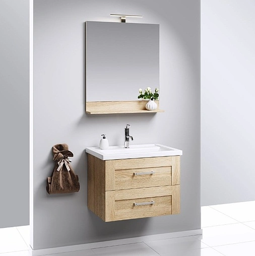 Зеркало с подсветкой Aqwella Foster 60 дуб сонома FOS0206DS