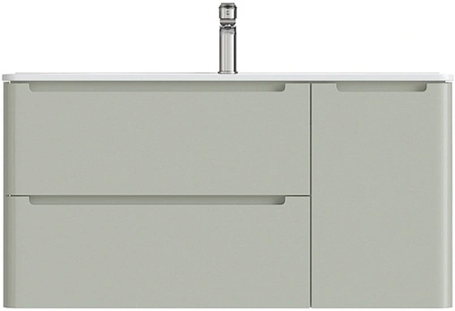 Тумба-умывальник подвесная IDDIS Edifice 100 фисташково-серый EDI10G1i95+0101000i28