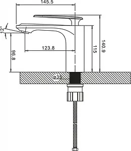 Смеситель для раковины BelBagno Gello хром GEL-LVM-CRM, 2