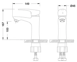 Смеситель для раковины Lemark Linara хром LM0406C Смеситель для раковины Lemark Linara хром LM0406C, 2
