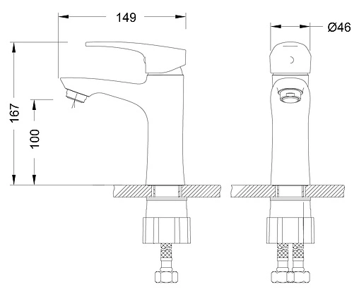 Смеситель для раковины Lemark Linara хром LM0406C