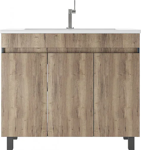 Тумба под умывальник напольная Домино Modul 100 дуб галифакс табак DD5402T