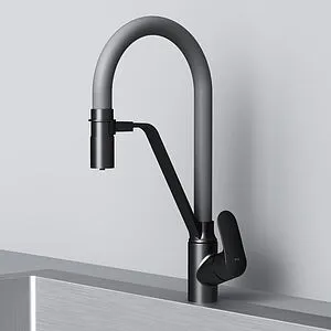 Смеситель для кухни с подключением к фильтру Am.Pm Like чёрный/серый F8007825, 5