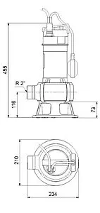 Насос дренажный Q=21м³/ч H=13м Grundfos UNILIFT AP35B.508.3V 96468190, 3