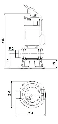 Насос дренажный Q=21м³/ч H=13м Grundfos UNILIFT AP35B.508.3V 96468190