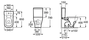 Бачок для унитаза Roca Gap белый 34147000Y Бачок для унитаза Roca Gap белый 34147000Y, 2